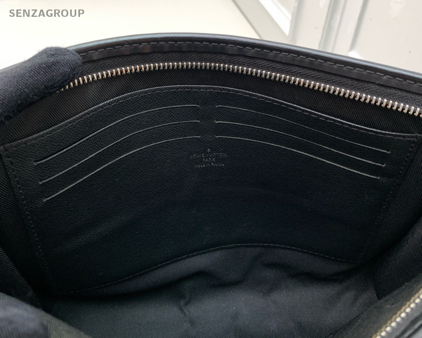 Louis Vuitton Damier Black Clutch Unisex Adults Classic Designer
