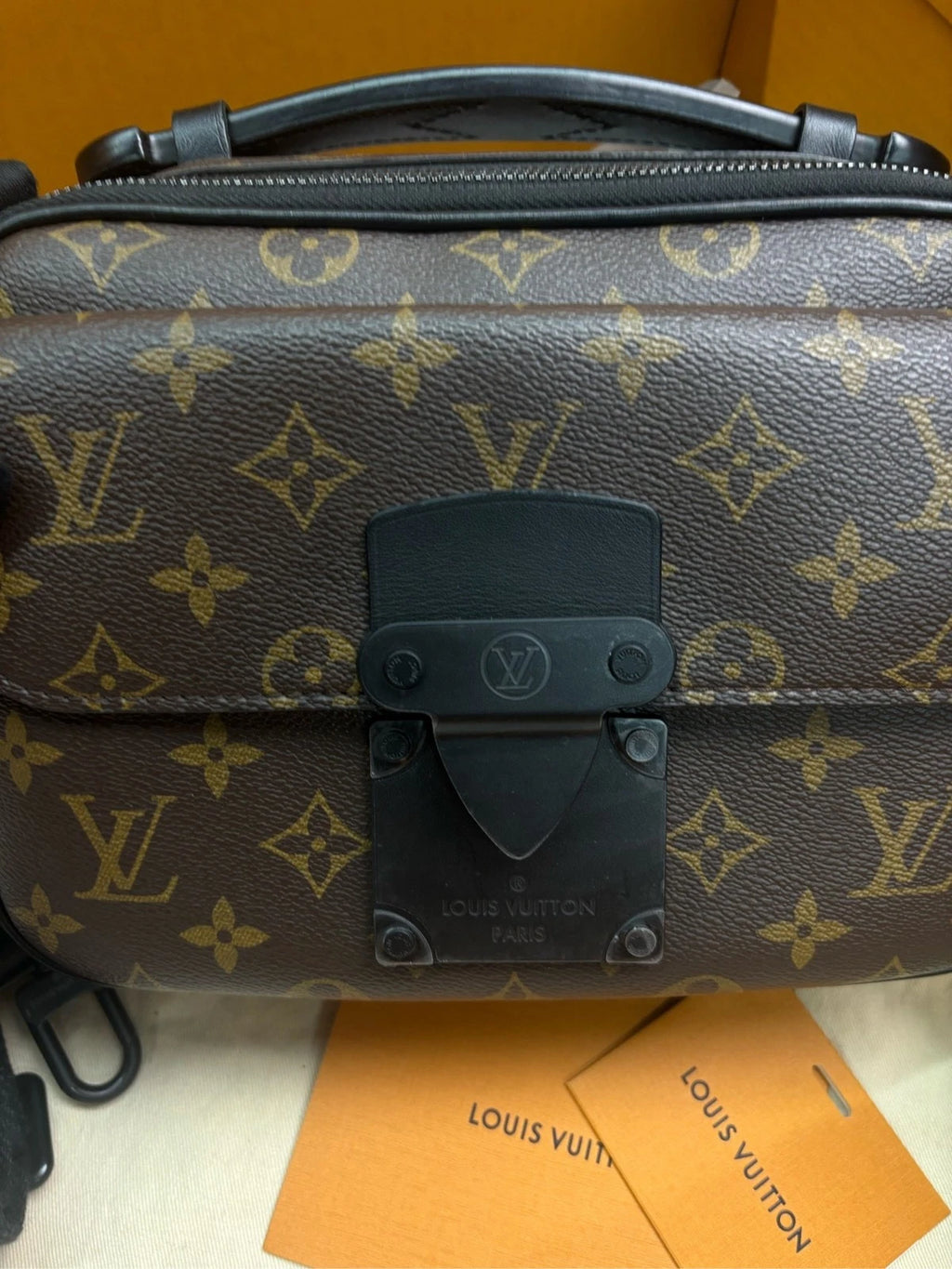 Louis Vuitton Brown Canvas S-Lock Messenger Shoulder Crossbody