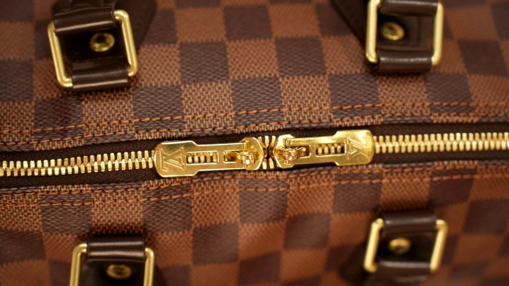 Louis Vuitton Speedy25 Damier Brown Shoulder Bag Top Handle Bag Excellent