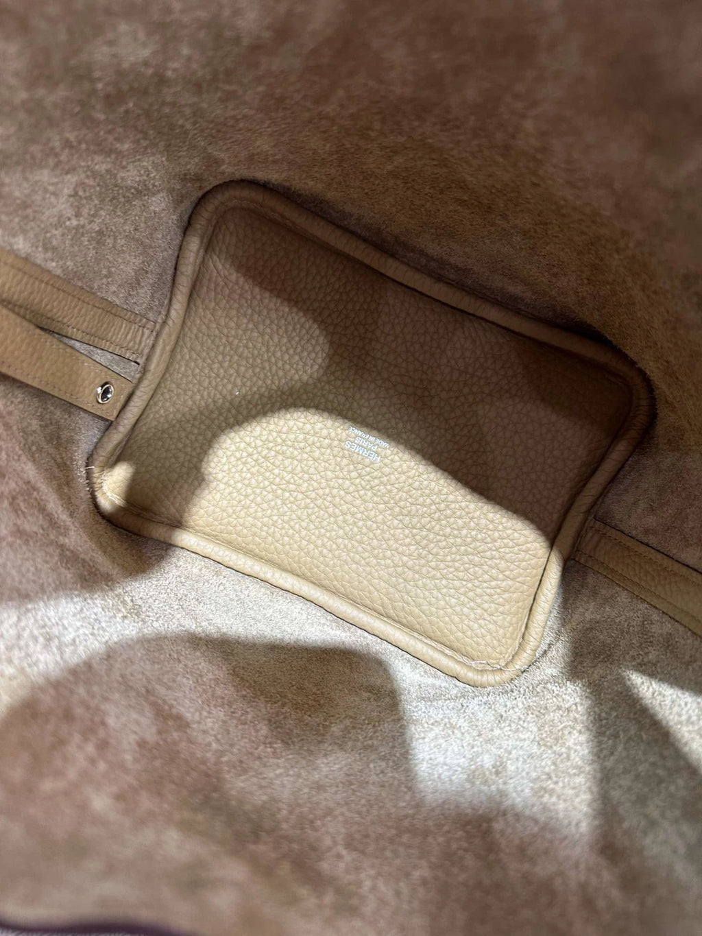 Hermes Epsom Picotin18 Bucket Bag for Women Beige Silver Hardware