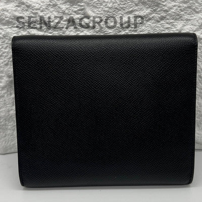 Hermès Clic 16 Black Epsom Leather Shoulder Bag Silver Hardware Women Classic