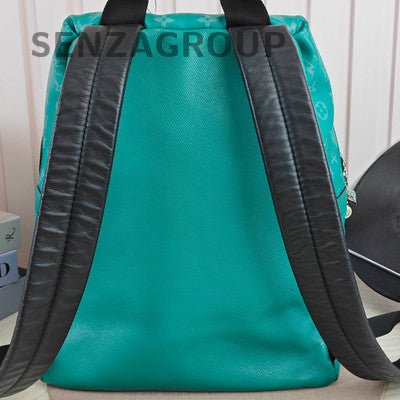 Louis Vuitton Mint Green Discovery Monogram Backpack Unisex Silver Hardware