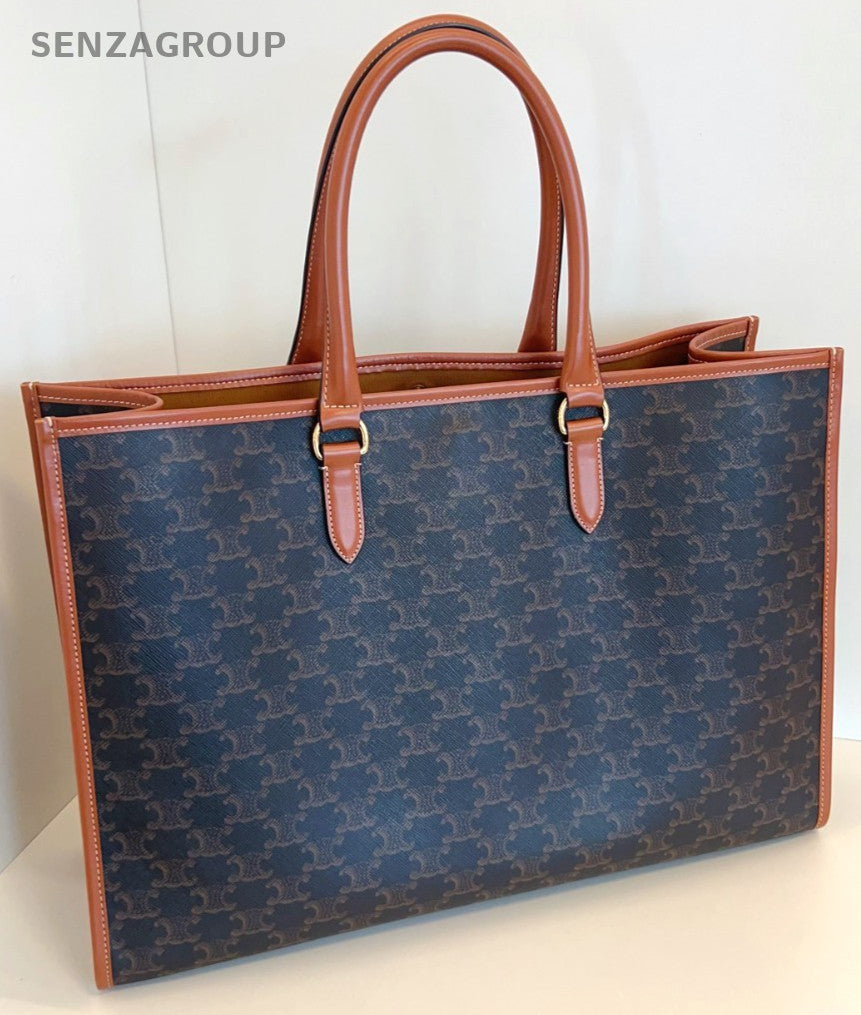 CELINE Triomphe Cabas tote Top Handle Monogram Handbag Briefcase