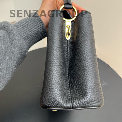 Louis Vuitton Capucines Black Gold Handbag - Classic Fashion Women