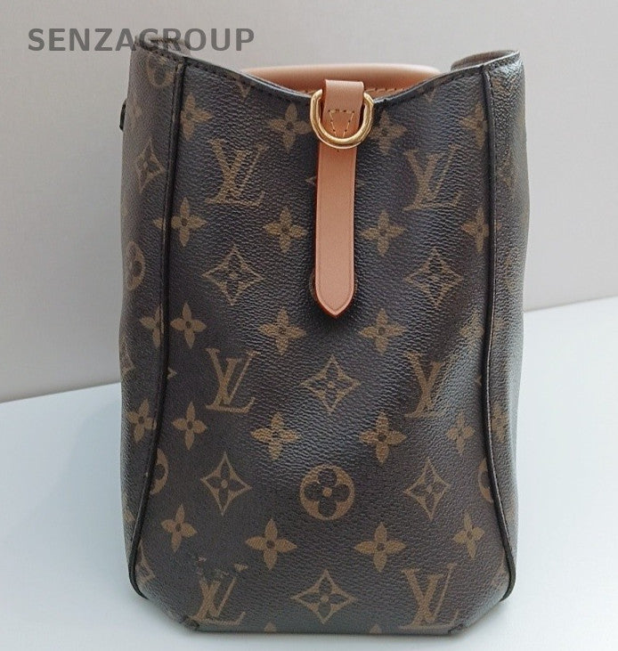 Louis Vuitton Montaigne MM Monogram Top Handle Bag Crossbody Brown Women Classic