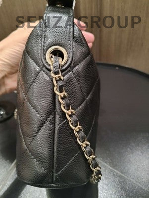 Chanel Black Gold Quilted Classic Flap Bag - Timeless Women's Fashion