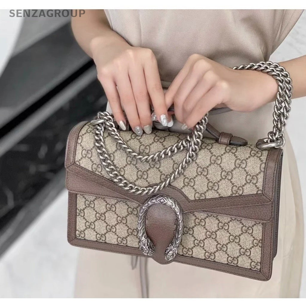 Gucci Dionysus MM Top Handle Shoulder Bag Brown Women Almost Brand New