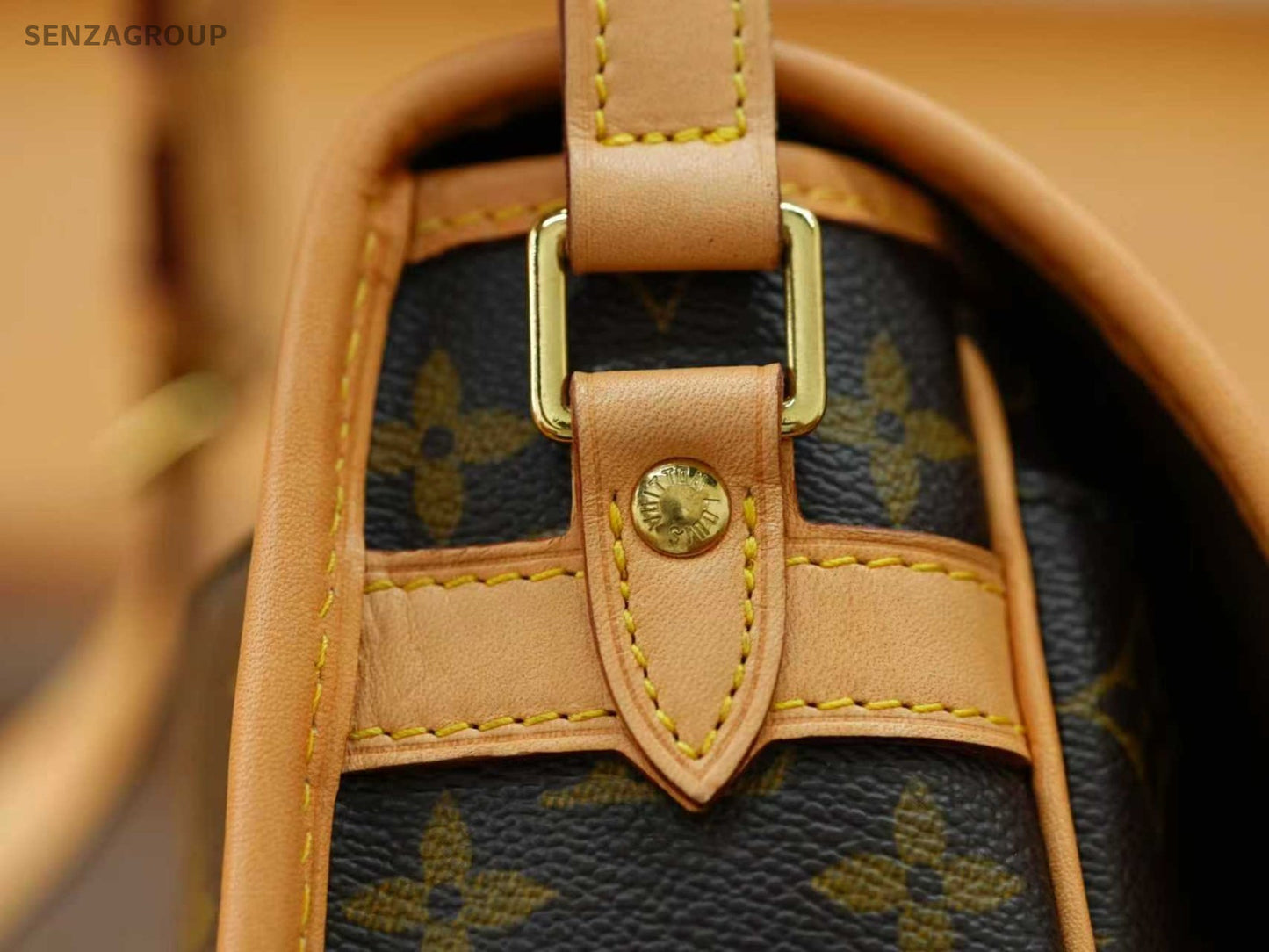 Louis Vuitton Sologne Monogram Shoulder Crossbody Bag Brown Vintage M42250