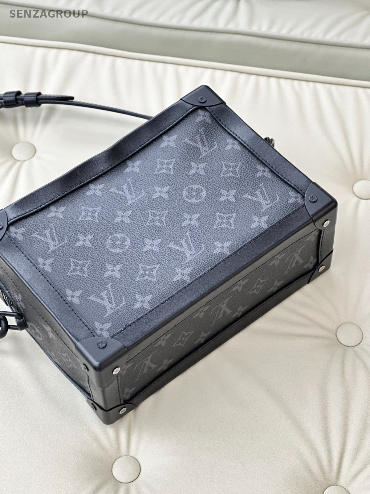 Louis Vuitton Soft Trunk Box MM Monogram Shoulder bag All Black Classic