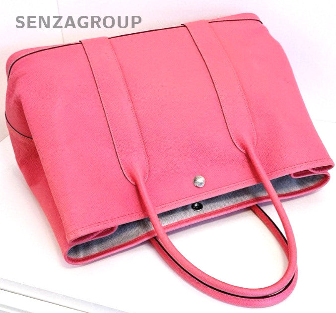 Hermes Garden Party GP36 tote Shoulder bag Epsom Leather Pink Women