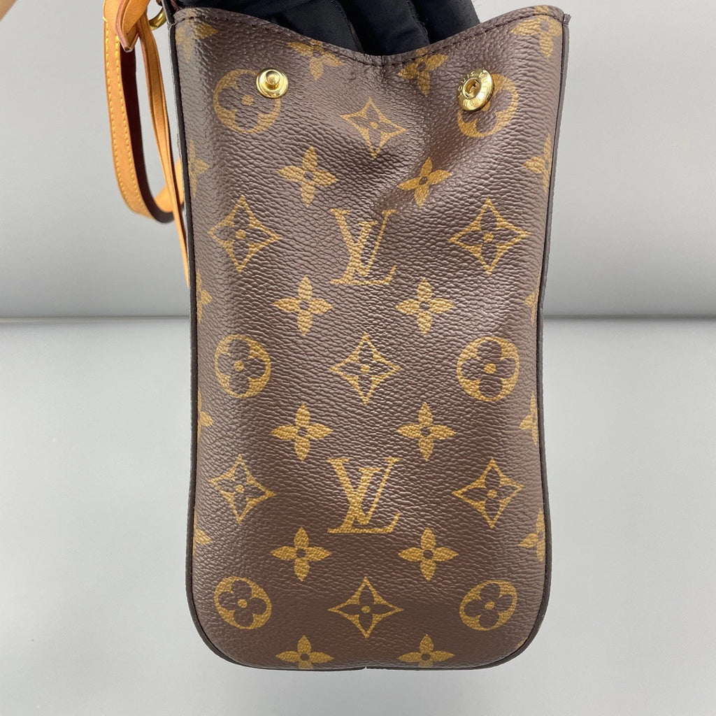 Louis Vuitton Cluny MM Monogram Canvas Crossbody Bag Brown Women