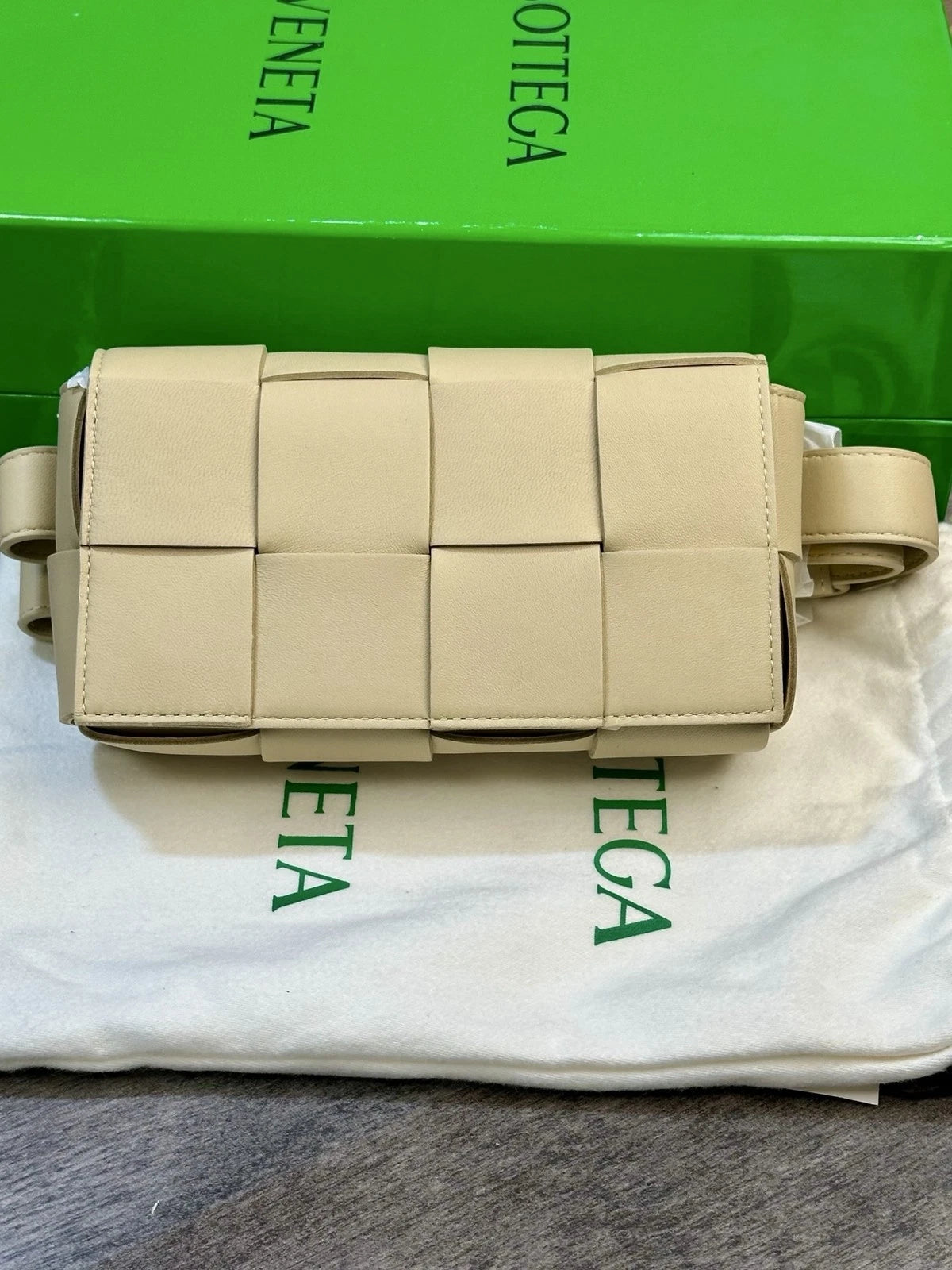 Bottega Veneta CASSETTE Woven Leather Crossbody Waist Bag Women