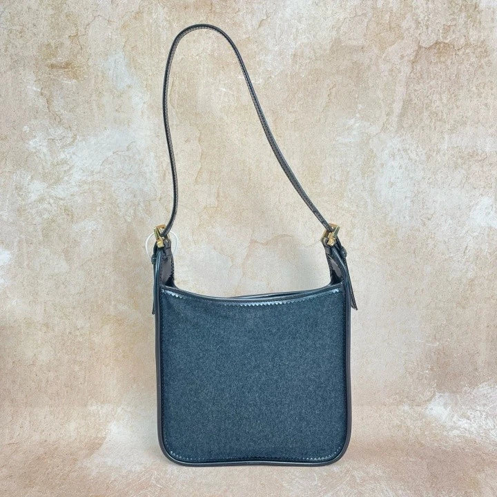 Loewe Gray Vintage Hunting Shoulder Handbag For Women
