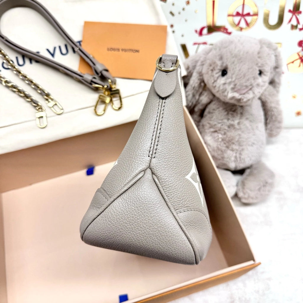 New Louis Vuitton Elephant Gray Ox Horn Leather Shoulder Bag For Women
