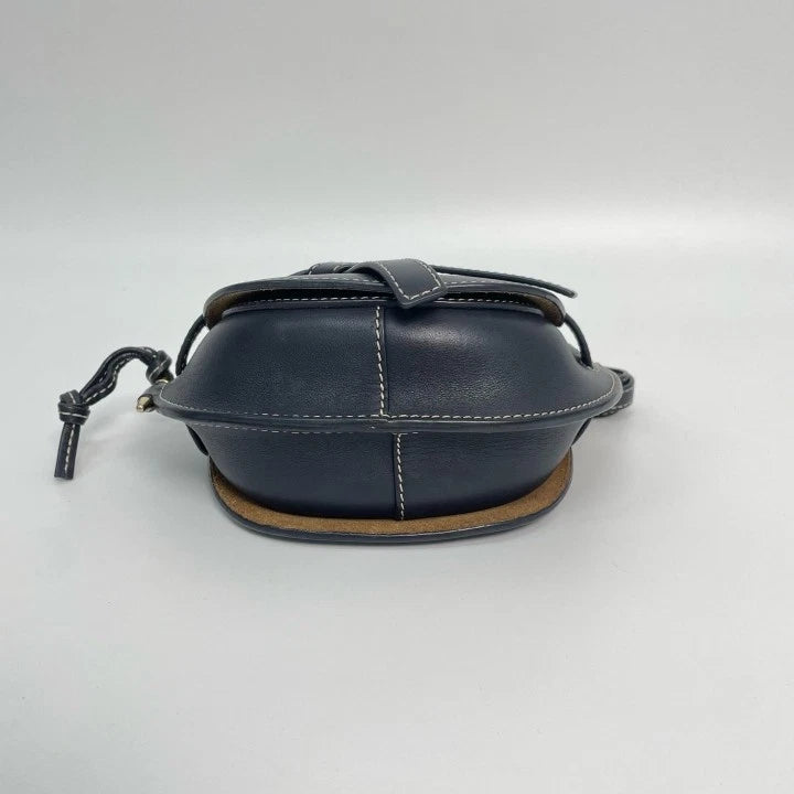 Loewe Gate Mini Calfskin Shoulder Crossbody Bag Black Women