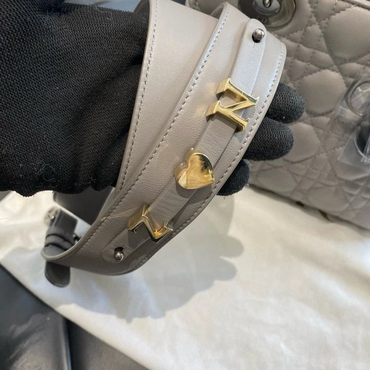 Dior Lady Dior Crossbody Top Handle Excellent