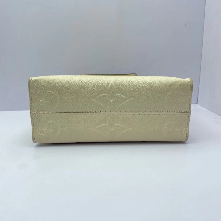 Louis Vuitton OnTheGo Small Ivory Tote Bag For Women