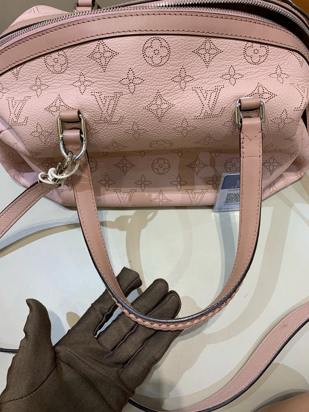 Louis Vuitton Pink Mahina Handbag Crossbody Bag For Women