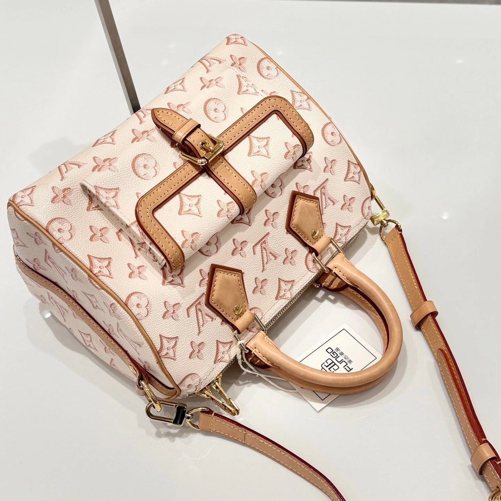 Louis Vuitton Canvas Speedy Bandoulière 25 Shoulder Handbag For Women