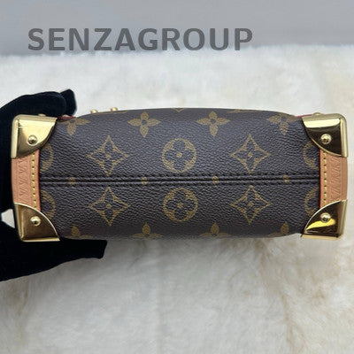 Louis Vuitton Side Trunk PM Monogram Calfskin Crossbody Bag Women