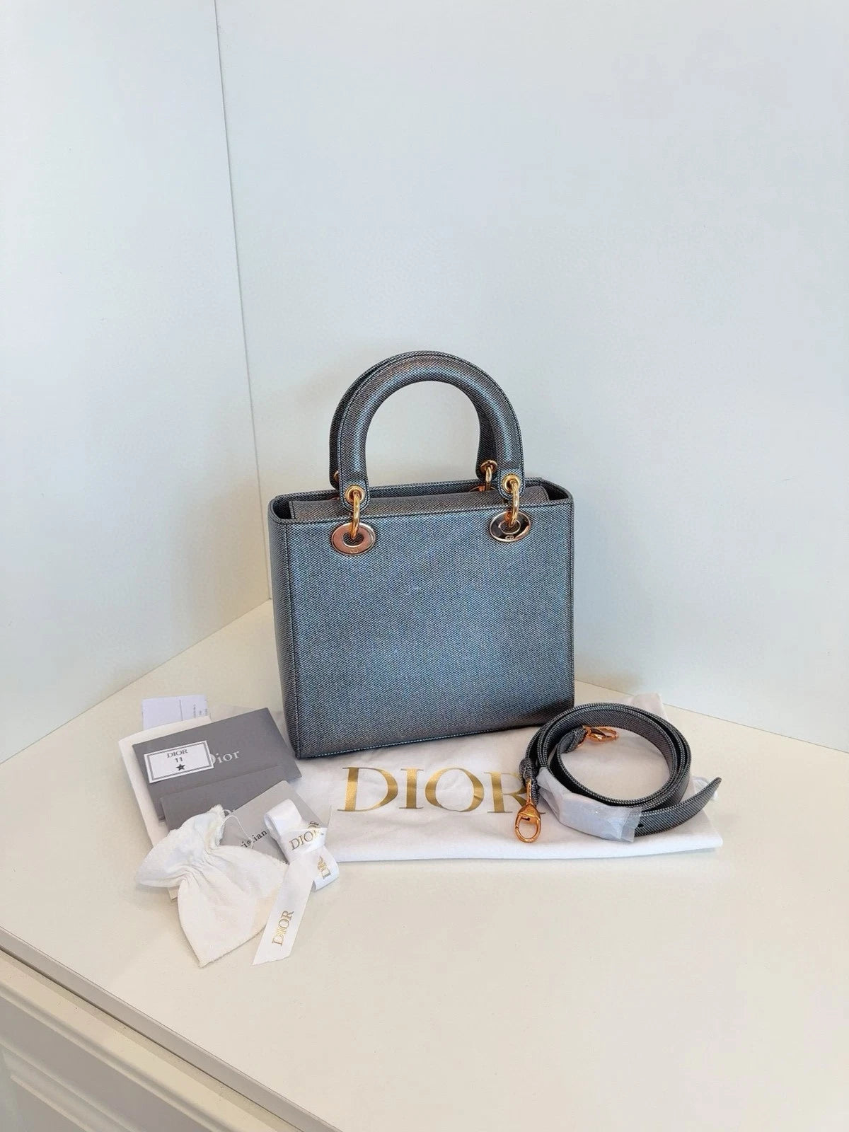 Dior Lady Dior Top Handle Excellent