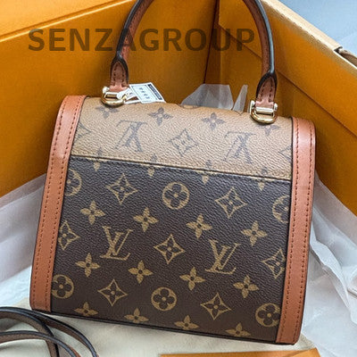 Louis Vuitton Daphne Monogram Handbag Shoulder Bag Brown Women