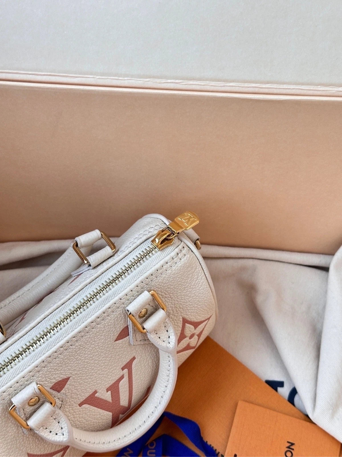 Louis Vuitton Speedy Nano Strawberry Milk Top Handle Bag For Women