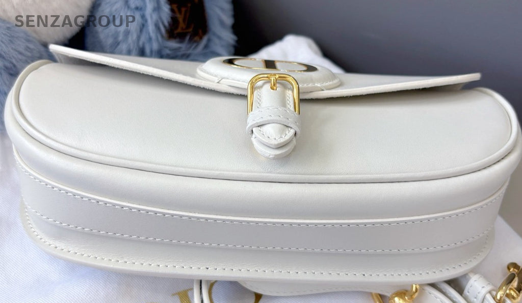 Christian Dior Bobby Shoulder Crossbody Bag White Women Almost Brand New