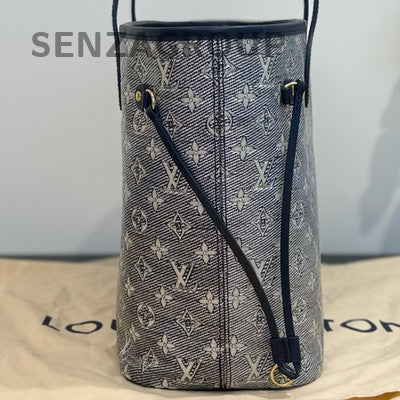 Louis Vuitton Neverfull MM Monogram Handbag - Grey Gold Classic Women's Tote