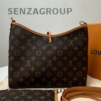 Louis Vuitton Carryall PM Monogram Brown Gold Hardware Women's Bag