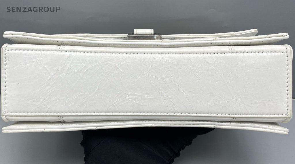 Balenciaga crush PM Shoulder Crossbody Bag White Women
