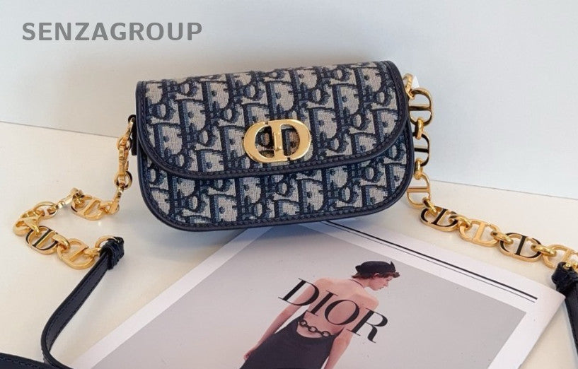 Christian Dior Oblique Avenue PM Monogram Chain Shoudler bag Crossbody Women
