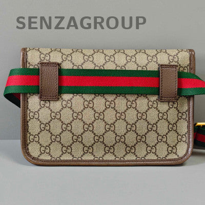 Gucci Tiger Head Chest Bag Crossbody Beige Gold Buckle Women's Fashion
