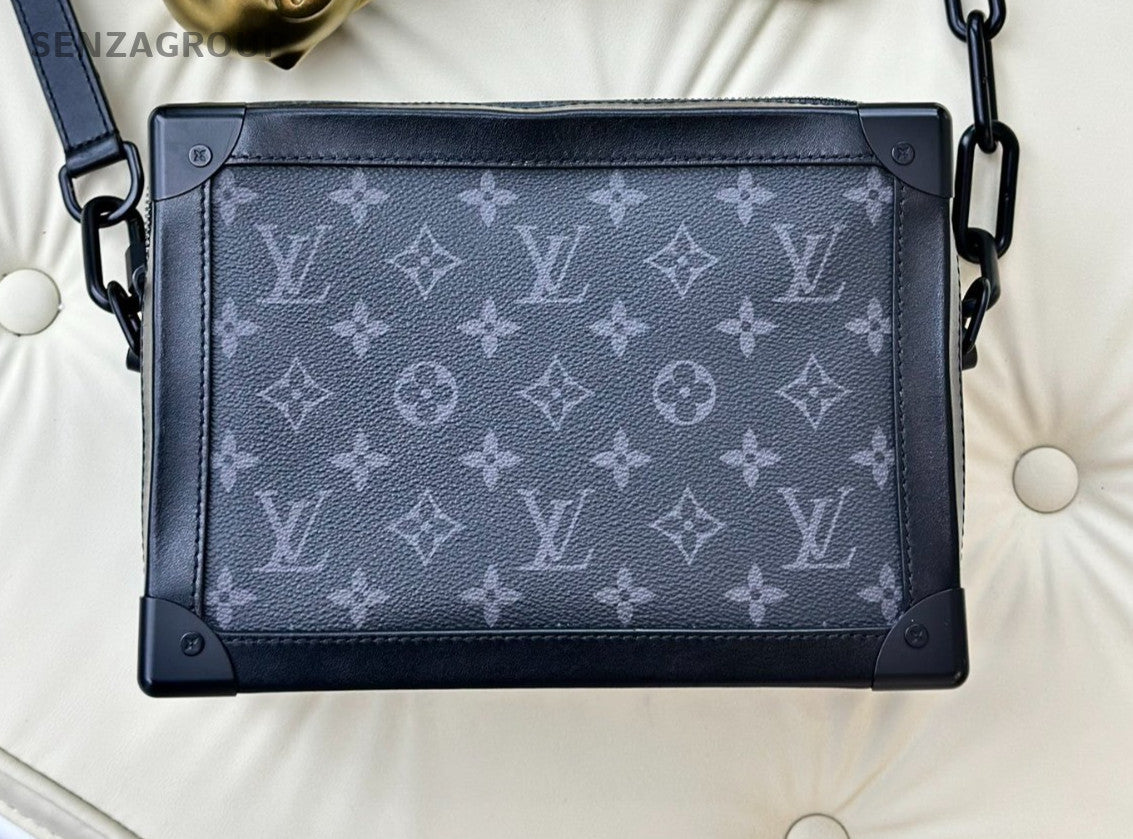 Louis Vuitton Soft Trunk Box MM Monogram Shoulder bag All Black Classic