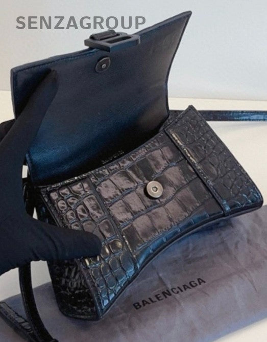 Balenciaga Hourglass soblack XS Top Handlde Handbag Crossbody Almost Brand NEW
