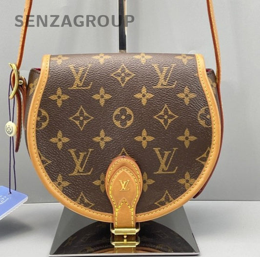 Louis Vuitton Saddle Monogram Shoulder bag Crossbody Women Brown