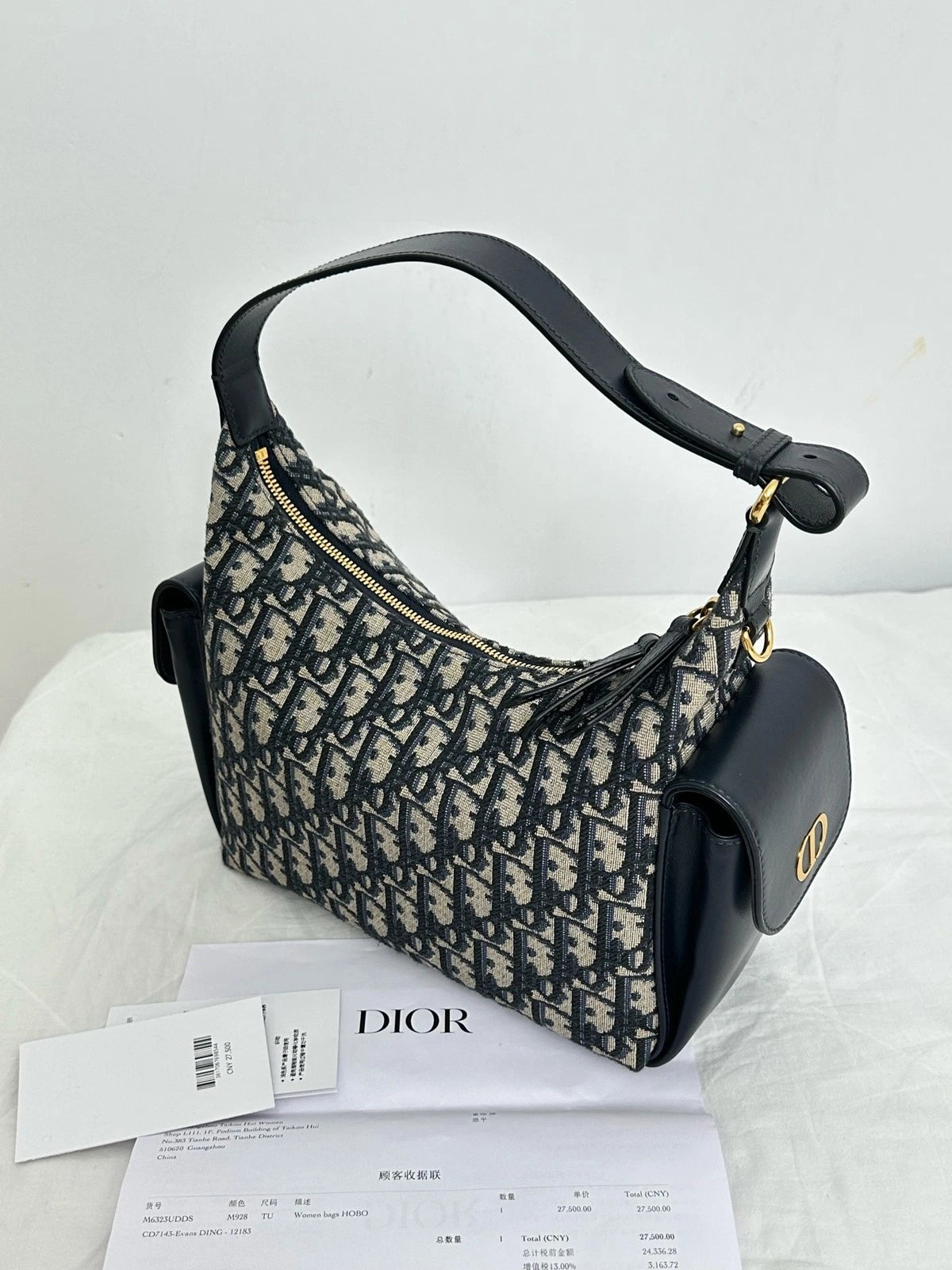 Dior D-Dream Oblique Monogram Canvas Lunch Box Bag For Women