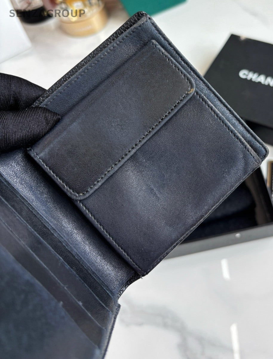 CHANEL CC Wallet Calfskin Black