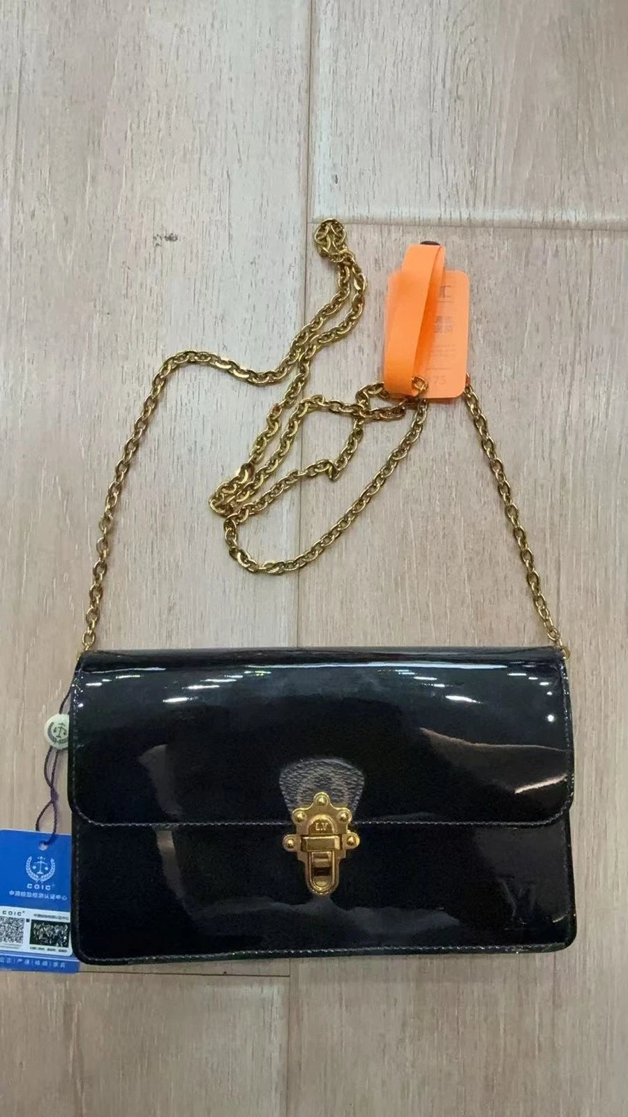 Louis Vuitton Black Patent Monogram Shoulder Crossbody For Women
