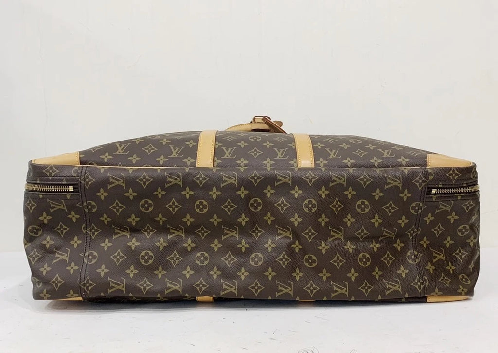 Louis Vuitton Sirius Monogram Handbag Brown Gold Unisex Adults Classic