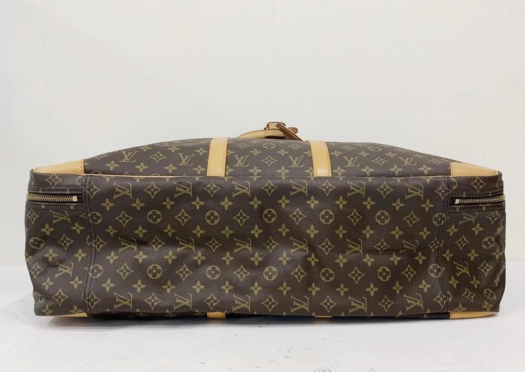 Louis Vuitton Sirius Monogram Handbag Brown Gold Unisex Adults Classic