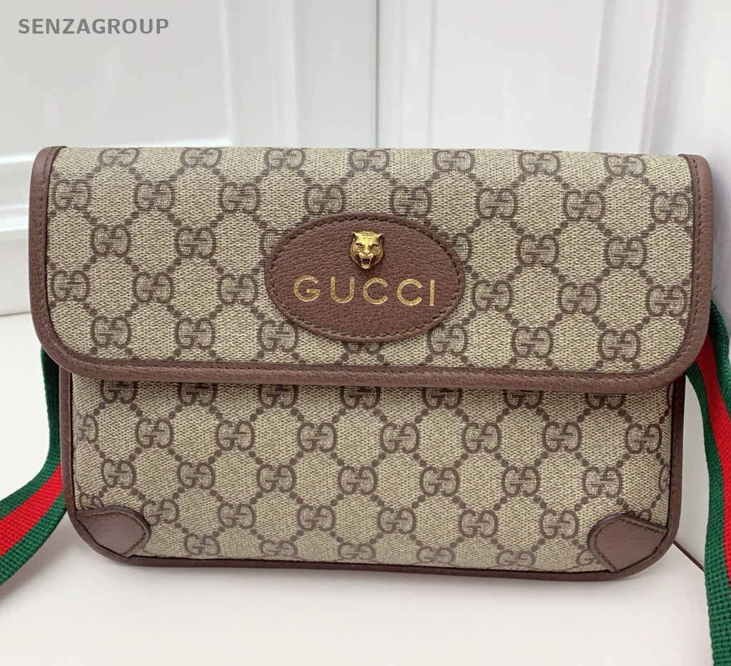 Gucci Neo Vintage Ophidia Shoulder Bag Crossbody Beige Gold Unisex Adults