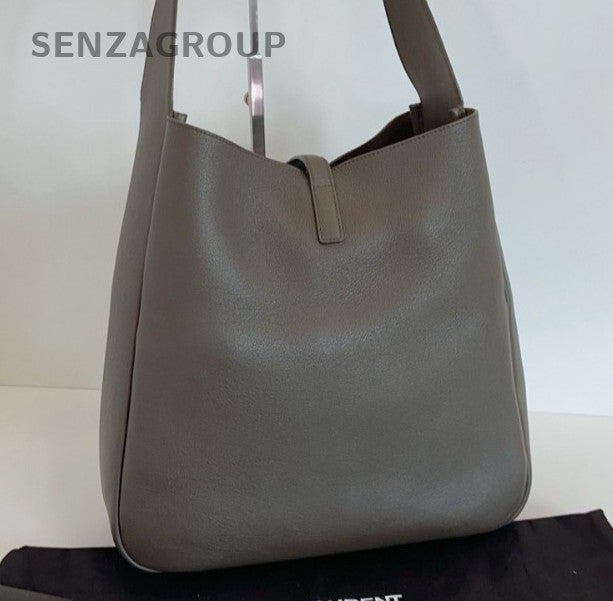 Saint Laurent Le5à7 Hobo GM Shoulder Bag Green Gold Used Women Classic