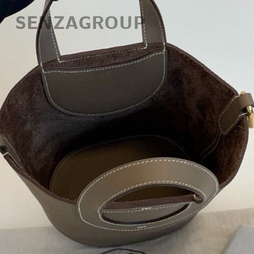 Hermes In The Loop Top Handle Bag Gray Gold Used Women Classic