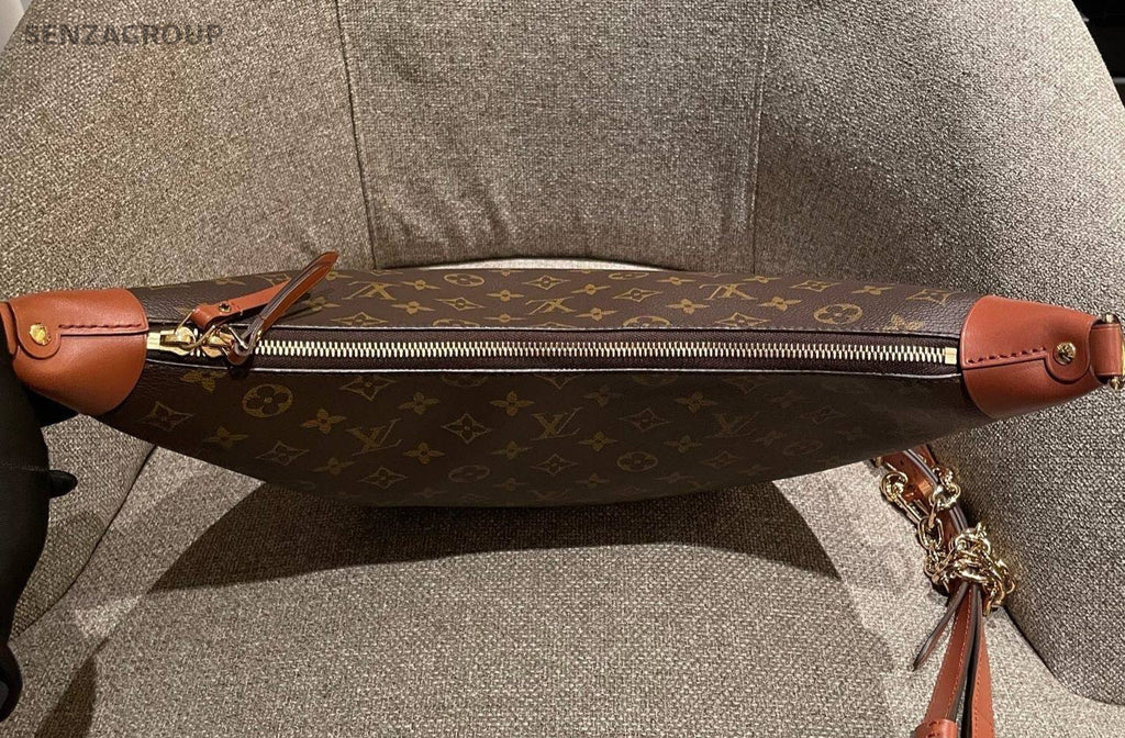 Louis Vuitton  Loop Hobo Monogram Chain Shoulder Bag Brown Gold Women Classic