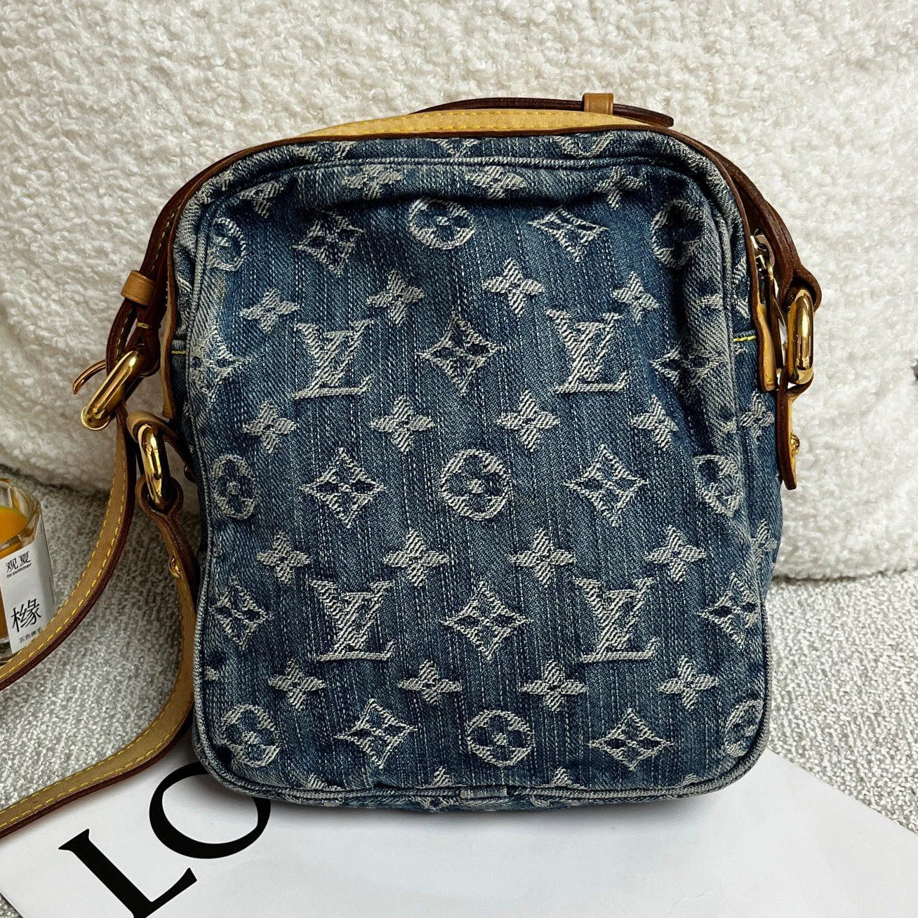 Louis Vuitton Organizer de Poche Denim Camera Bag Monogram Crossbody
