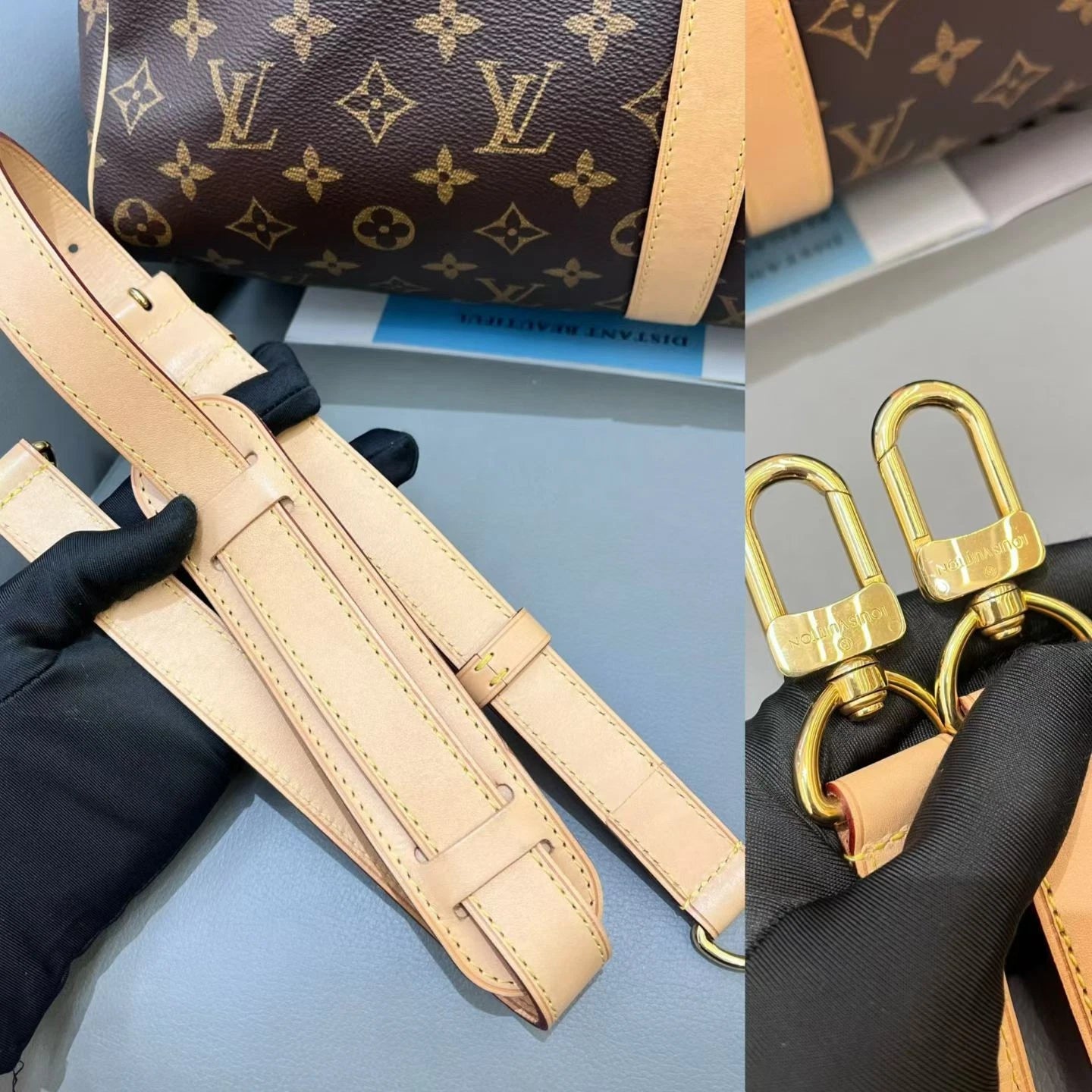 Louis Vuitton Keepall50 Monogram Top Handle Shoulder Bag Unisex Adults Classic
