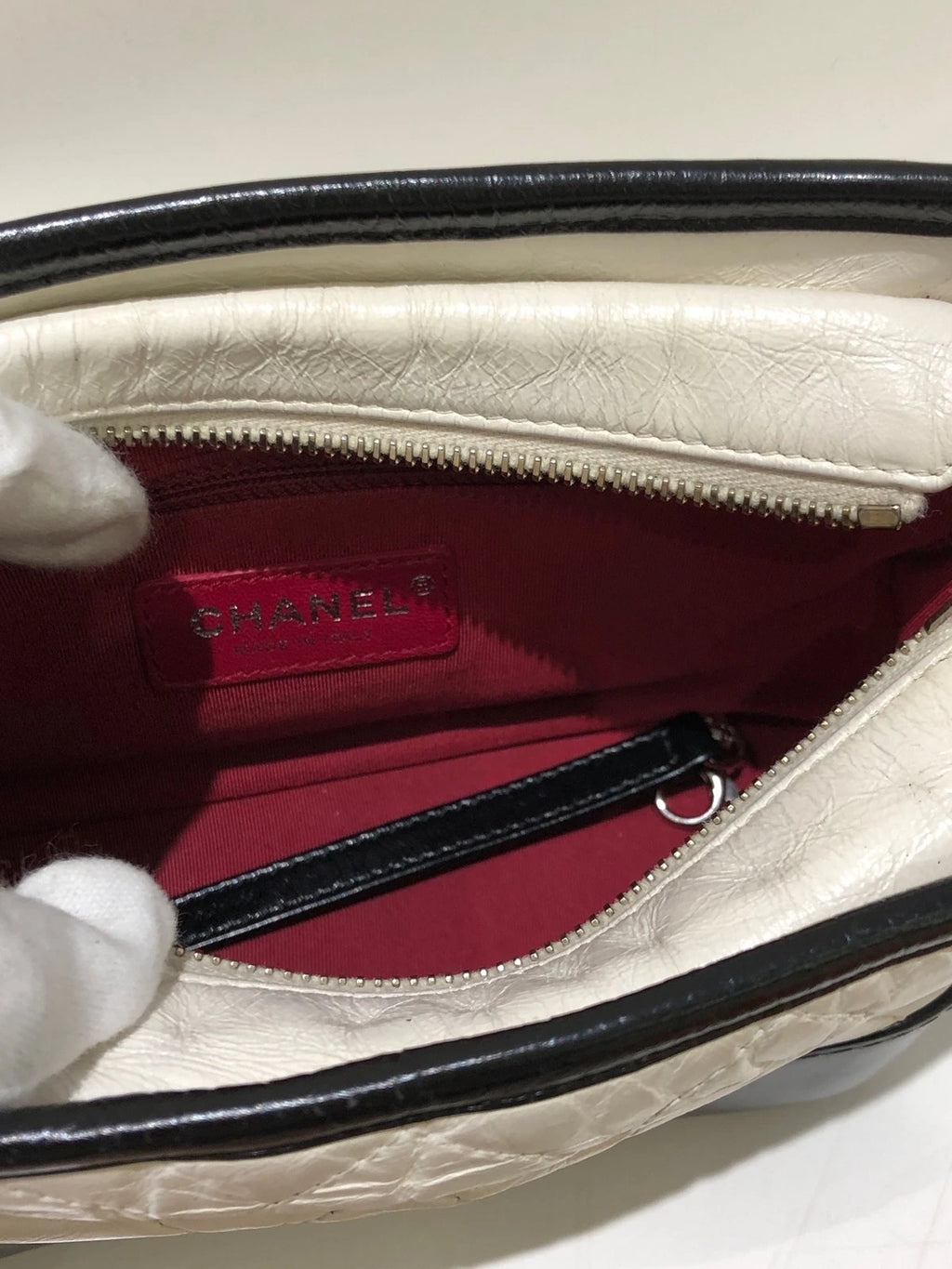 CHANEL Small Black White Colorblock Crossbody Bag For Women
