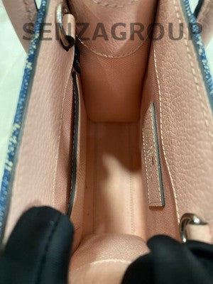 Gucci Denim Mini Tote Bag - Blue & Pink - Fashionable Women's Handbag