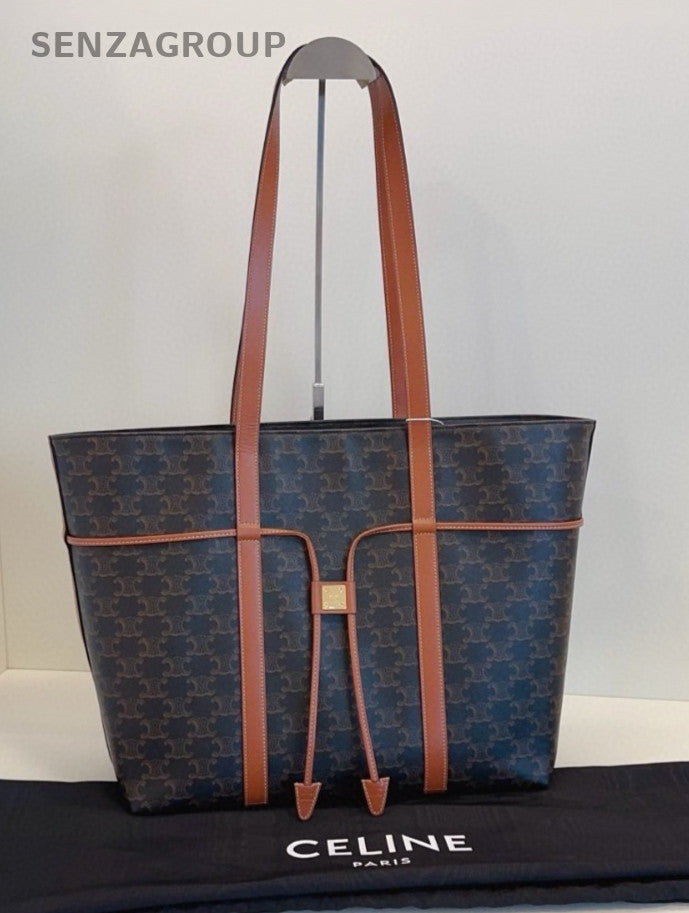 CELINE Arc de Triomphe Cabas Tote Shoulder bag Women Brown